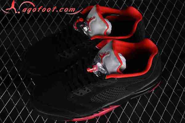 Nike Air Jordan 5 AJ5 Noir/Rouge/Gris 819171-001