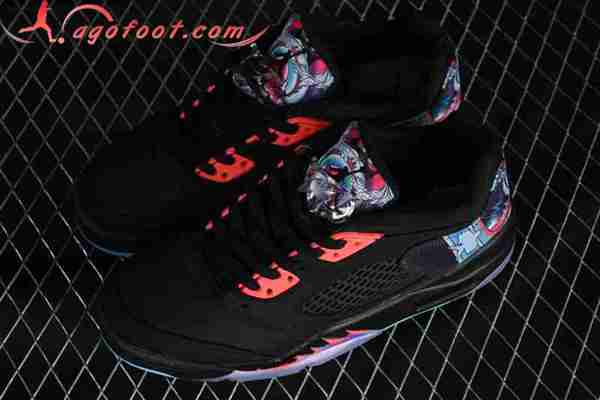 Nike Air Jordan 5 AJ5 Noir/Rouge/Bleu 840475-060