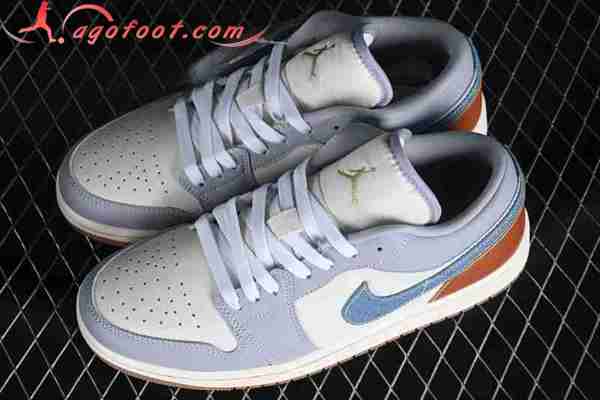 Nike Air Jordan 1 Low Blanc/Bleu/Brun FZ5046-041