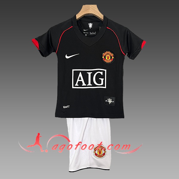 Ensemble Training T-Shirts + Shorts Manchester United Enfant Noir/Rouge/Blanc 2024/2025