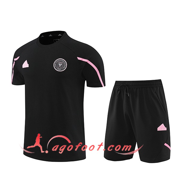Ensemble Training T-Shirts + Shorts Inter Miami CF Noir/Rose 2024/2025