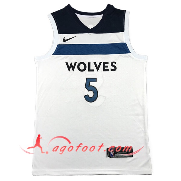 Maillot Minnesota Timberwolves (EDWARDS #5) 2024/25 Blanc/Noir/Bleu