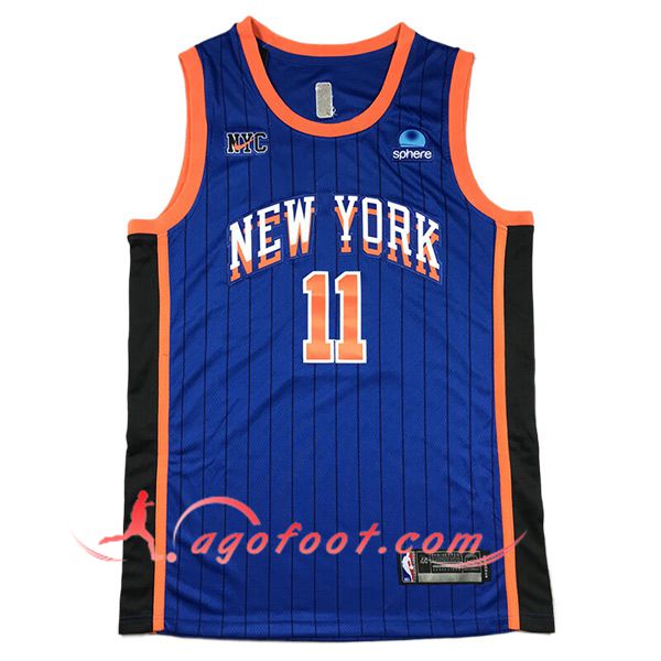Maillot New York Knicks (BRUNSON #11) 2024/25 Bleu/Noir/Orange