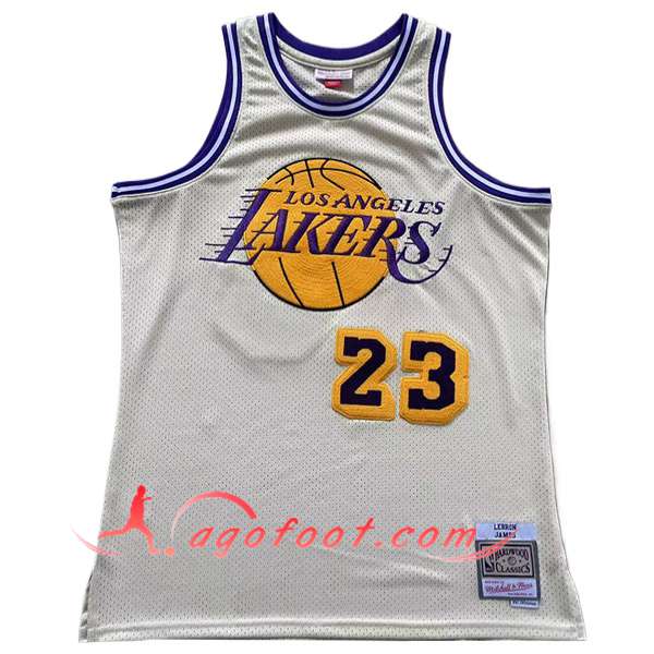 Maillot Los Angeles Lakers (JAMES #23) 2024/25 Beige/Pourpre/Jaune