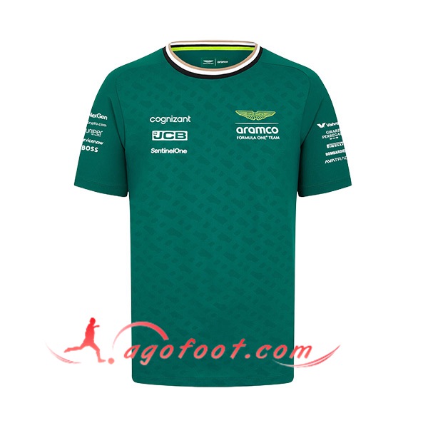 T-Shirt F1 Aston Martin Team Vert 2024