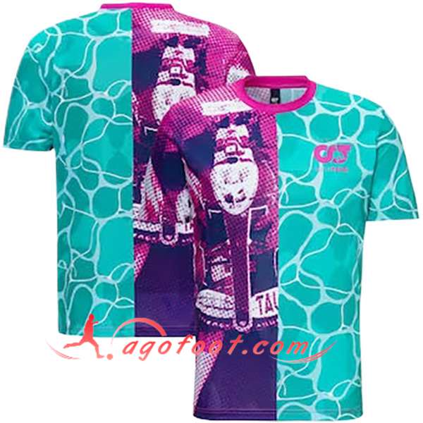T-Shirt F1 Alphatauri Team Vert/Pourpre 2024