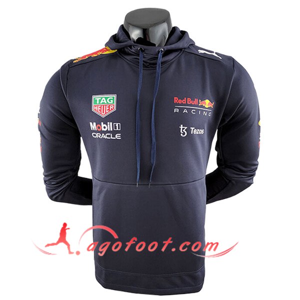 Sweatshirt Capuche F1 RedBull Racing Team Bleu Marine 2024