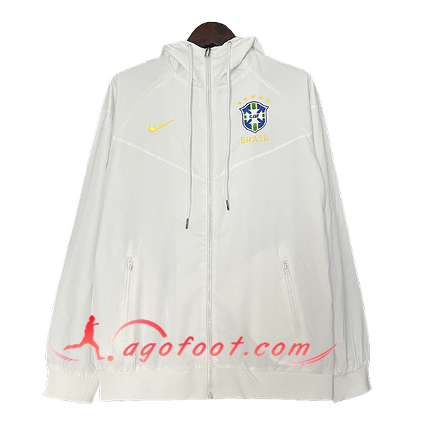 Coupe-Vent Brésil Blanc 2024/2025
