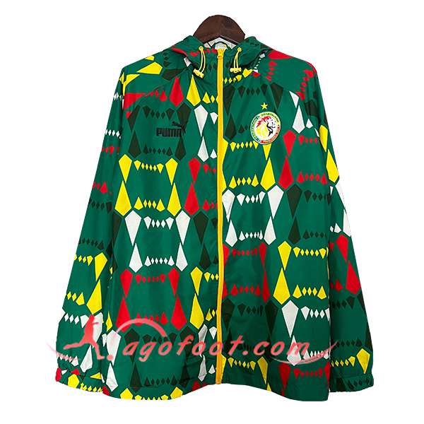 Coupe-Vent Sénégal Vert/Jaune 2024/2025