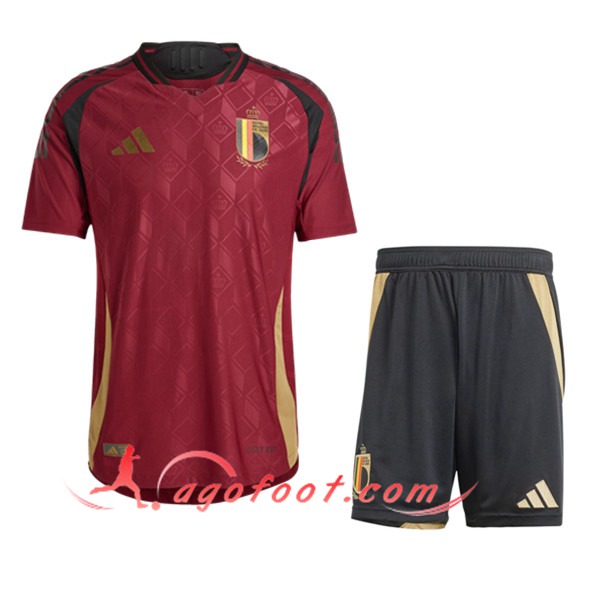 Maillot de Foot Belgique Enfant Domicile UEFA Euro 2024