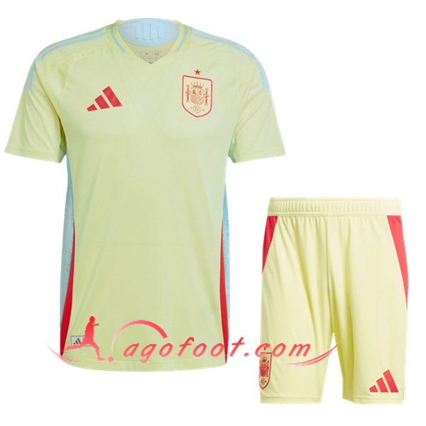 Ensemble Maillot Espagne Exterieur + Short UEFA Euro 2024