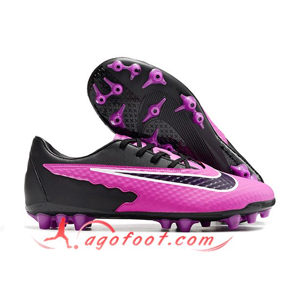 Nike Chaussures de Foot Phantom GX Academy AG Pourpre/Noir