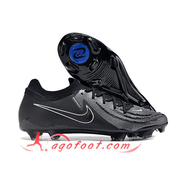Nike Chaussures de Foot Phantom Luna Elite NU FG Noir/Blanc -02