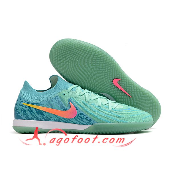 Nike Chaussures de Foot Phantom GX II Elite IC Vert/Rose