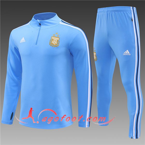 Ensemble Survetement de Foot Argentine Enfant Bleu 2024/2025