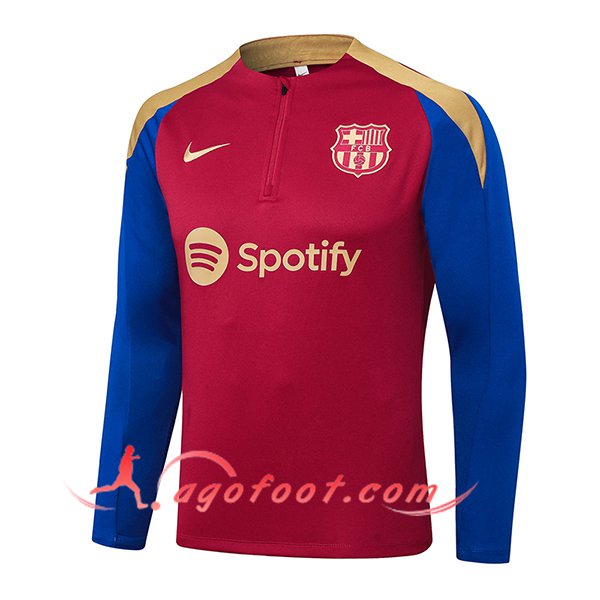 Sweatshirt Training FC Barcelone Rouge/Bleu/Jaune 2024/2025