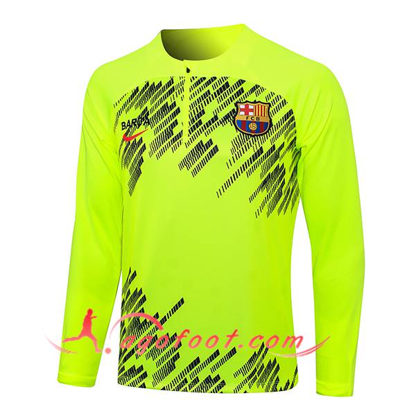 Sweatshirt Training FC Barcelone Vert/Noir 2024/2025