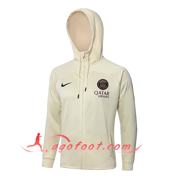Veste A Capuche PSG Beige 2024/2025