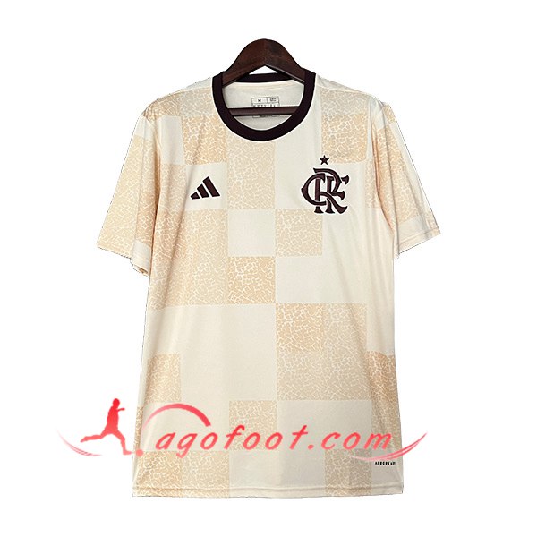 Training T-Shirts Flamengo Beige/Jaune 2024/2025