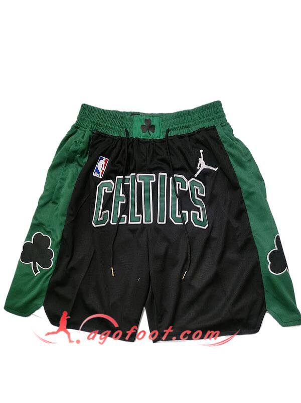 Shorts NBA Boston Celtics 2024/25 Bleu Foncé Noir/Vert