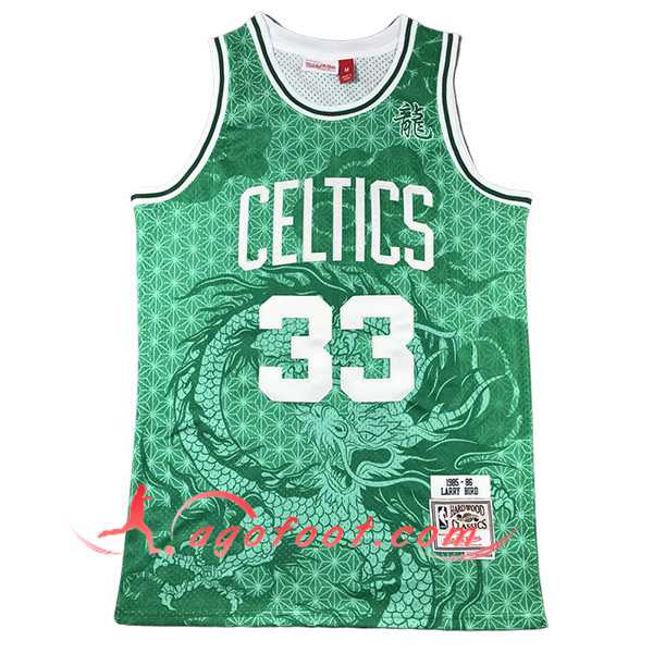 Maillot Boston Celtics (BIRD #33) 2024/25 Bleu/Rouge
