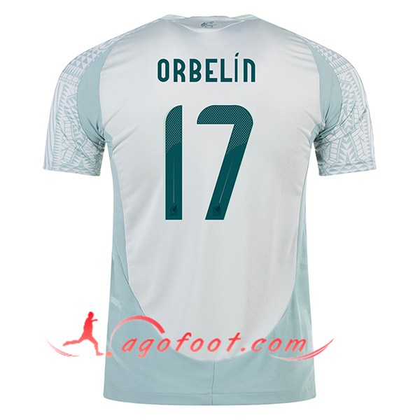 Maillot Equipe Foot Mexique (ORBELIN #17) 2024/2025 Exterieur