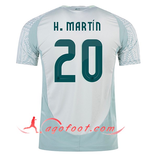 Maillot Equipe Foot Mexique (H.MARTIN #20) 2024/2025 Exterieur