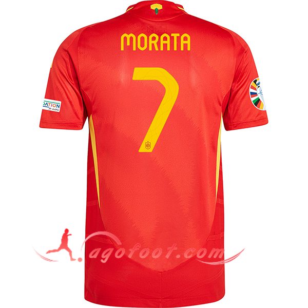 Maillot Equipe Foot Espagne (MORATA #7) 2024/2025 Domicile
