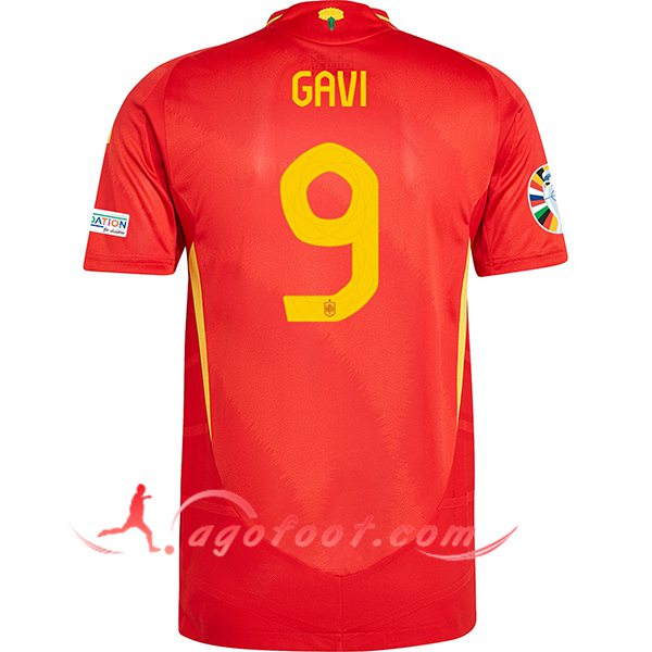 Maillot Equipe Foot Espagne (GAVI #9) 2024/2025 Domicile