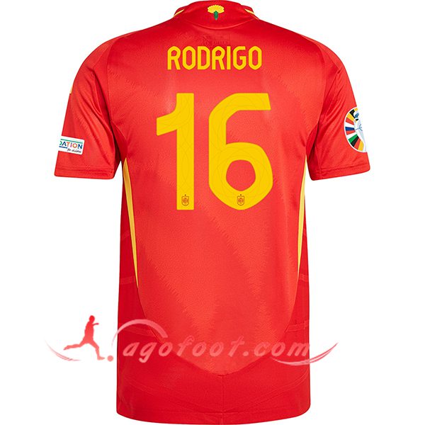Maillot Equipe Foot Espagne (RODRIGO #16) 2024/2025 Domicile