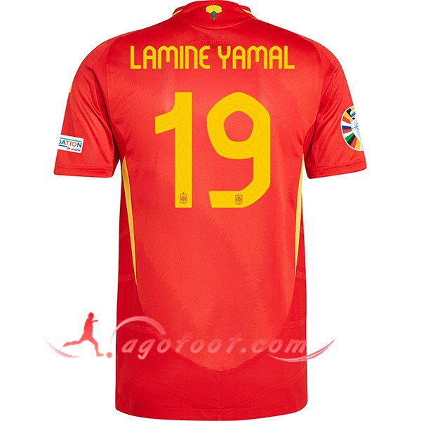 Maillot Equipe Foot Espagne (LAMINE YAMAL #19) 2024/2025 Domicile