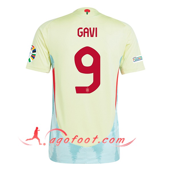 Maillot Equipe Foot Espagne (GAVI #9) 2024/2025 Exterieur