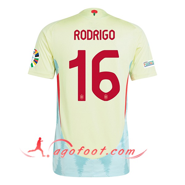 Maillot Equipe Foot Espagne (RODRIGO #16) 2024/2025 Exterieur