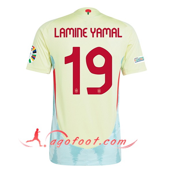 Maillot Equipe Foot Espagne (LAMINE YAMAL #19) 2024/2025 Exterieur