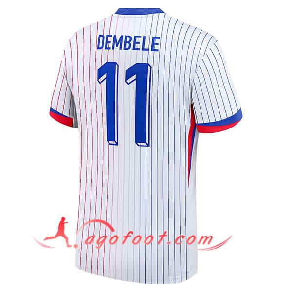 Maillot Equipe Foot France (DEMBELE #11) 2024/2025 Exterieur