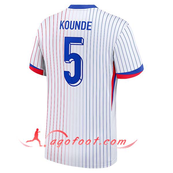 Maillot Equipe Foot France (KOUNDE #5) 2024/2025 Exterieur