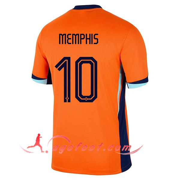 Maillot Equipe Foot Pays-Bas (MEMPHIS #10) 2024/2025 Domicile