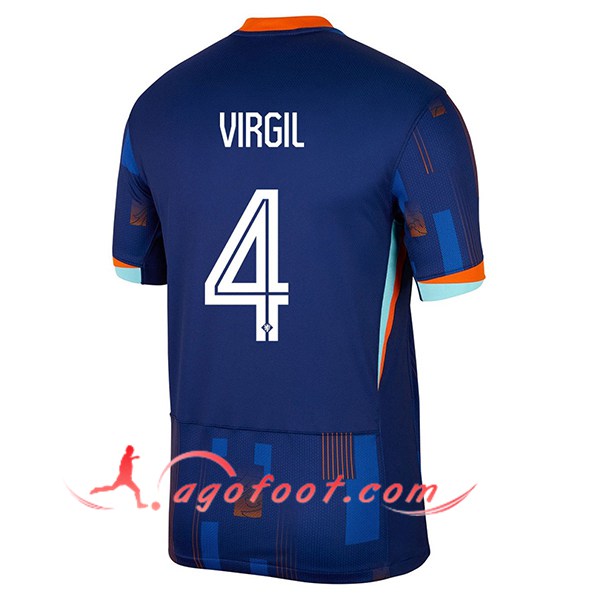 Maillot Equipe Foot Pays-Bas (VIRGIL #4) 2024/2025 Exterieur