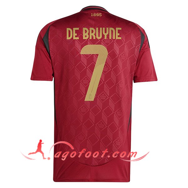 Maillot Equipe Foot Belgique (DE BRUYNE #7) 2024/2025 Domicile