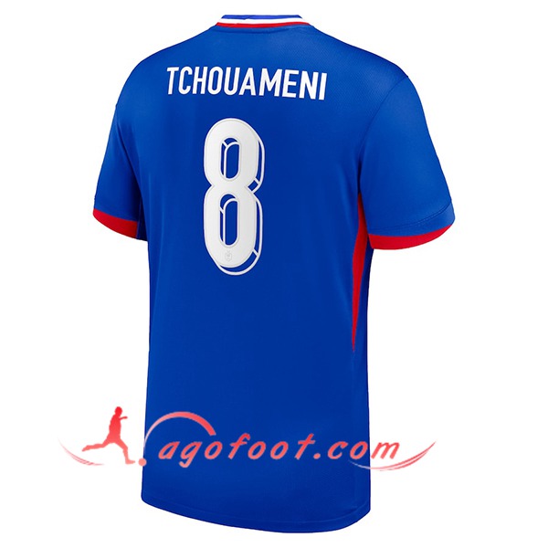 Maillot Equipe Foot France (TCHOUAMENI #8) 2024/2025 Domicile