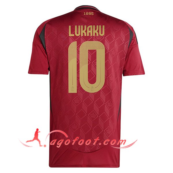 Maillot Equipe Foot Belgique (LUKAKU #10) 2024/2025 Domicile