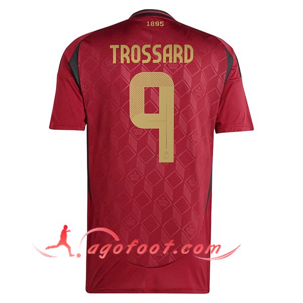 Maillot Equipe Foot Belgique (TROSSARD #9) 2024/2025 Domicile