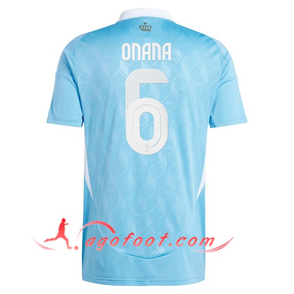 Maillot Equipe Foot Belgique (ONANA #6) 2024/2025 Exterieur