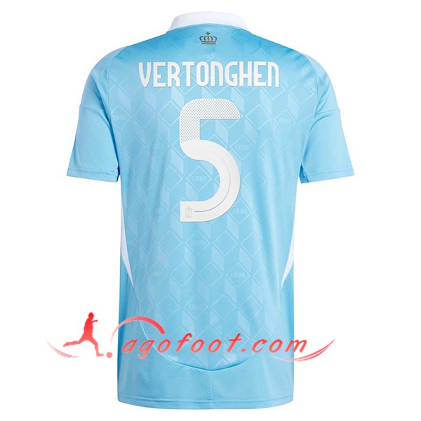 Maillot Equipe Foot Belgique (VERTONGHEN #5) 2024/2025 Exterieur