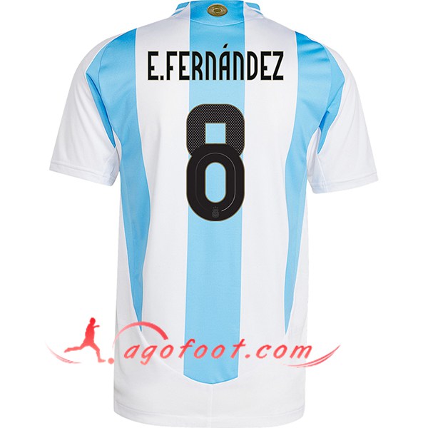 Maillot Equipe Foot Argentin (E.FERNANDEZ #8) 2024/2025 Domicile