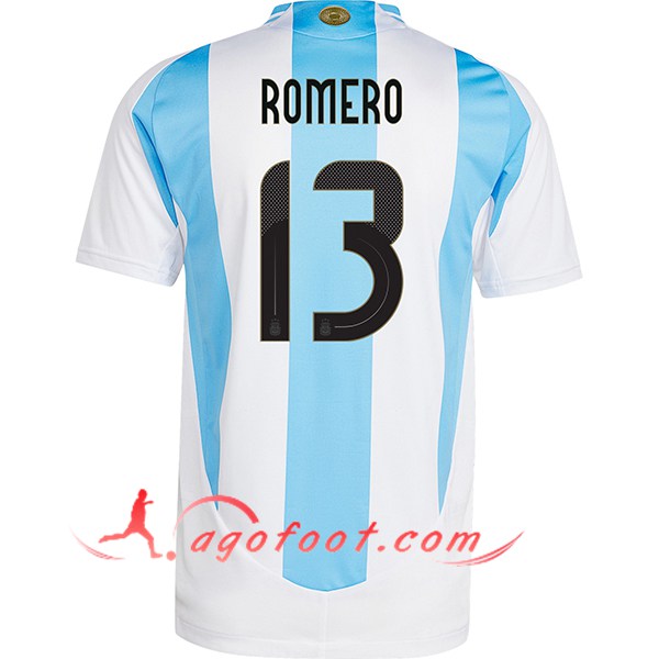 Maillot Equipe Foot Argentin (ROMERO #13) 2024/2025 Domicile