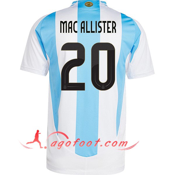 Maillot Equipe Foot Argentin (MAC ALLISTER #20) 2024/2025 Domicile