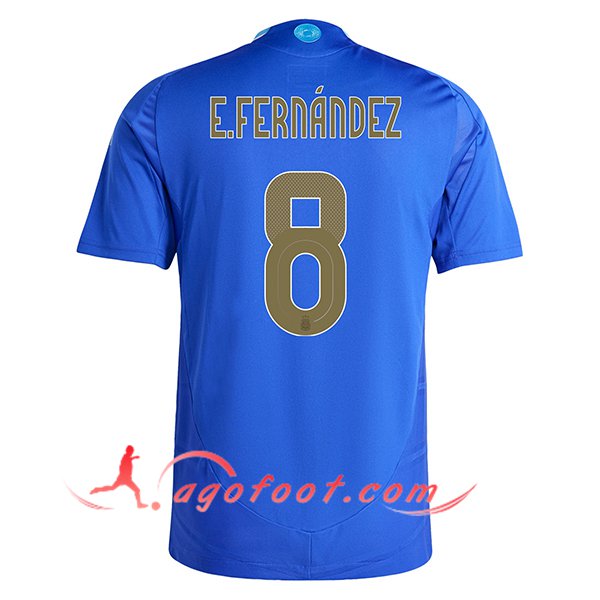Maillot Equipe Foot Argentin (E.FERNANDEZ #8) 2024/2025 Exterieur