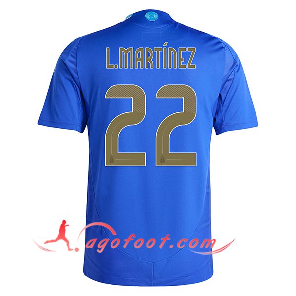 Maillot Equipe Foot Argentin (L.MARTINEZ #22) 2024/2025 Exterieur