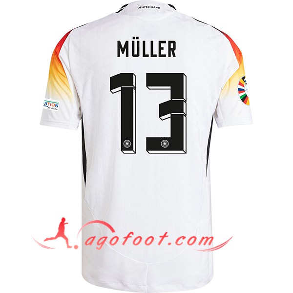 Maillot Equipe Foot Allemagne (MULLER #13) 2024/2025 Domicile